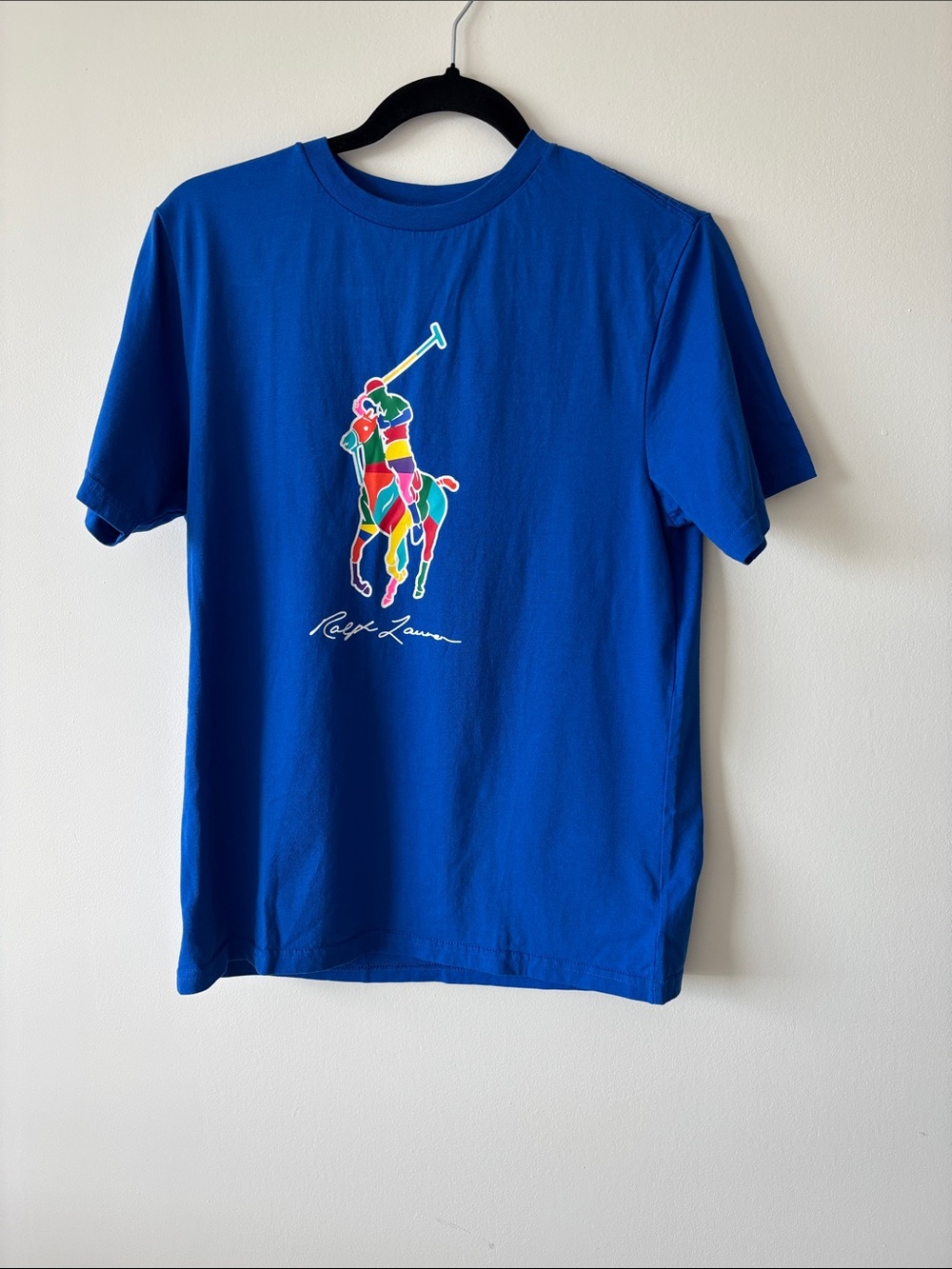 Ralph Lauren Kids Polo Player Graphic Tee in Royal Blue